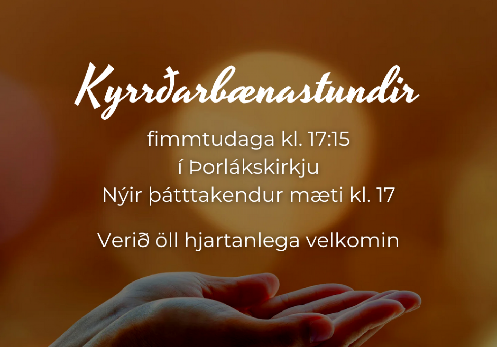 Kyrrðarbænastundir í Þorlákskirkju